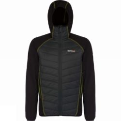 Regatta Mens Andreson II Hybrd Jacket Black/Dark Spruce